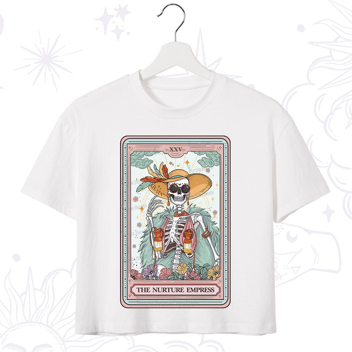 Purplehecate The Nurture Empress Tarot Crop T-Shirt
