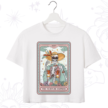 Purplehecate The Nurture Empress Tarot Crop T-Shirt