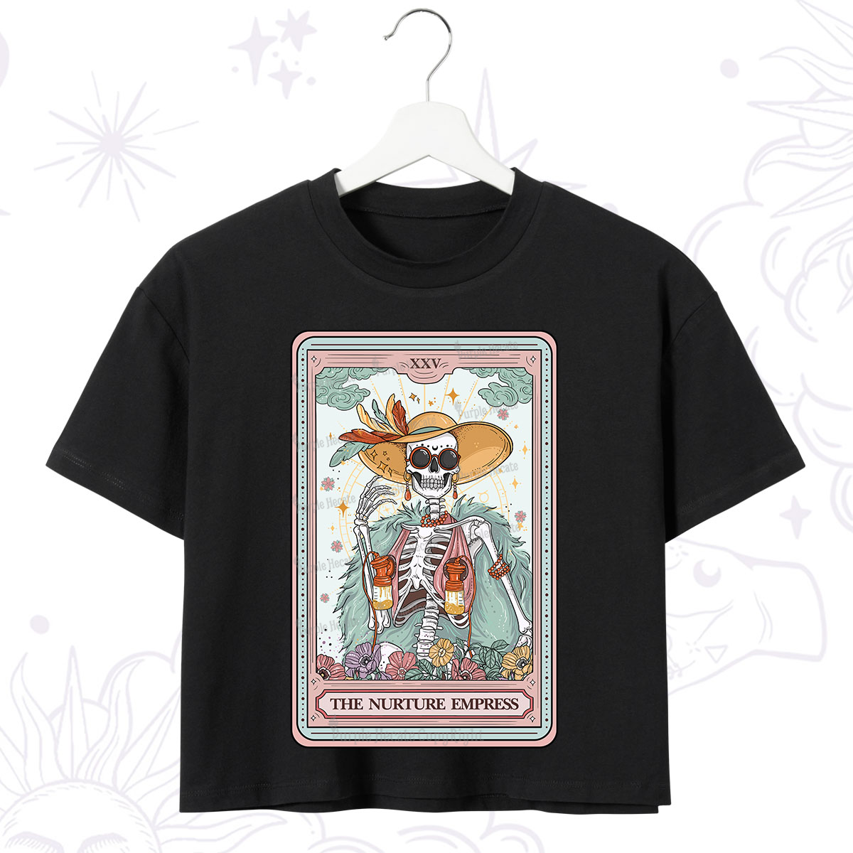 Purplehecate The Nurture Empress Tarot Crop T-Shirt