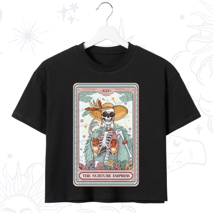 Purplehecate The Nurture Empress Tarot Crop T-Shirt