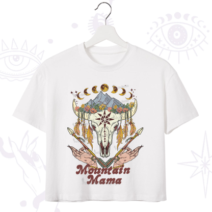 Purplehecate Mountain Mama Crop T-Shirt