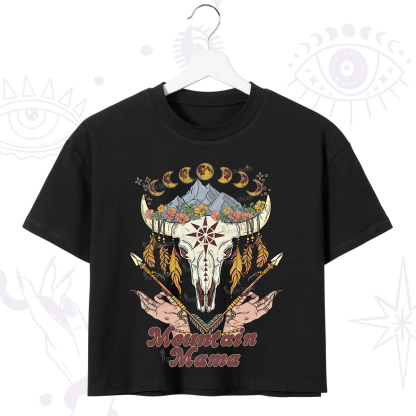 Purplehecate Mountain Mama Crop T-Shirt