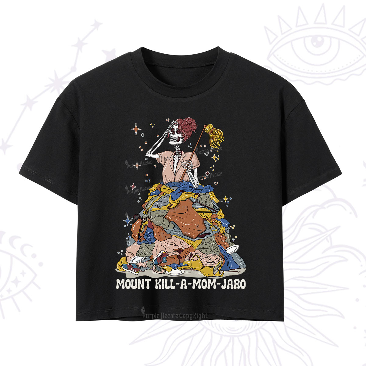 Purplehecate Mount Mom's Chaos Crop T-Shirt