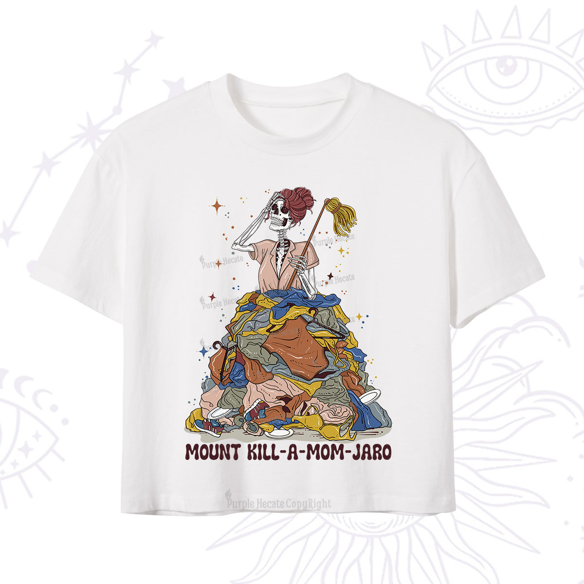 Purplehecate Mount Mom's Chaos Crop T-Shirt