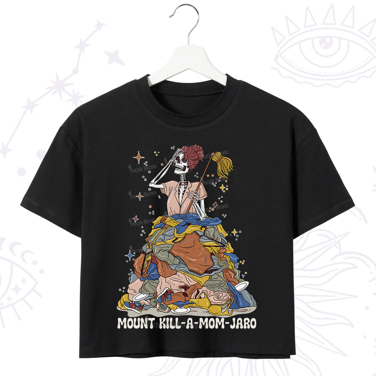Purplehecate Mount Mom's Chaos Crop T-Shirt