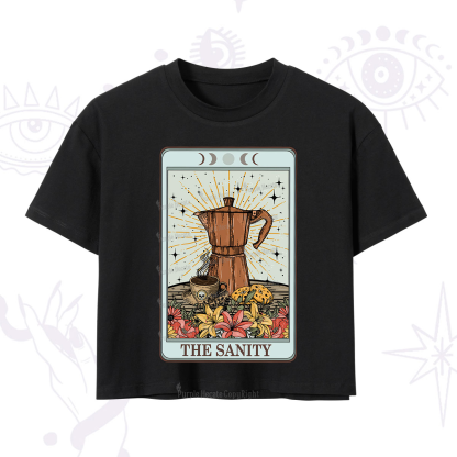 Purplehecate The Sanity Tarot  Crop T-Shirt
