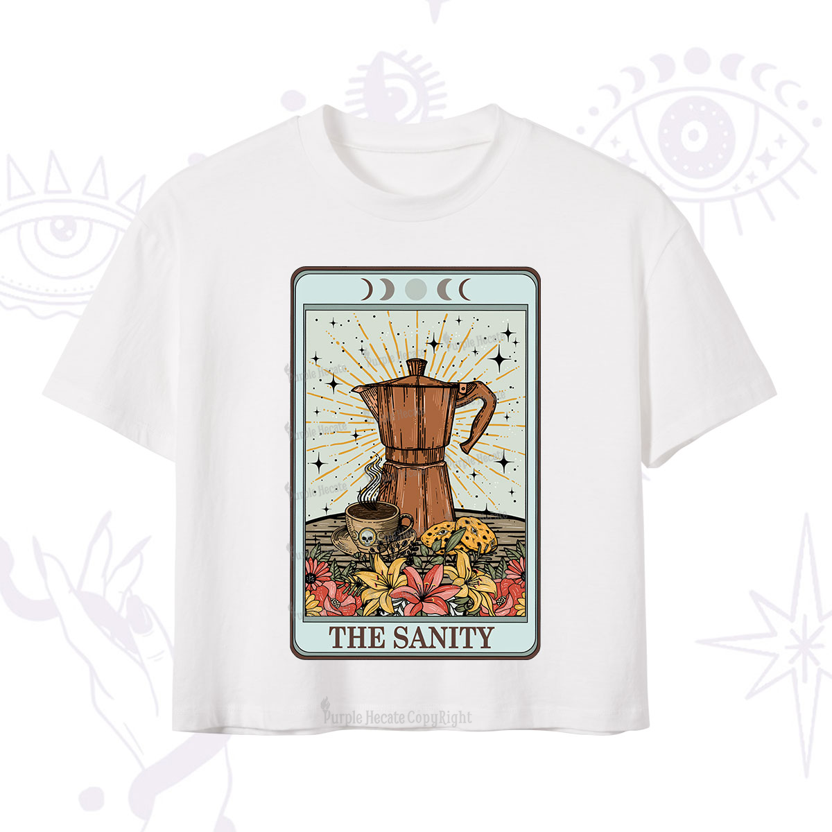 Purplehecate The Sanity Tarot  Crop T-Shirt
