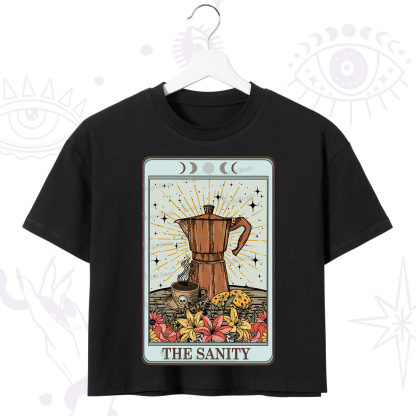 Purplehecate The Sanity Tarot  Crop T-Shirt