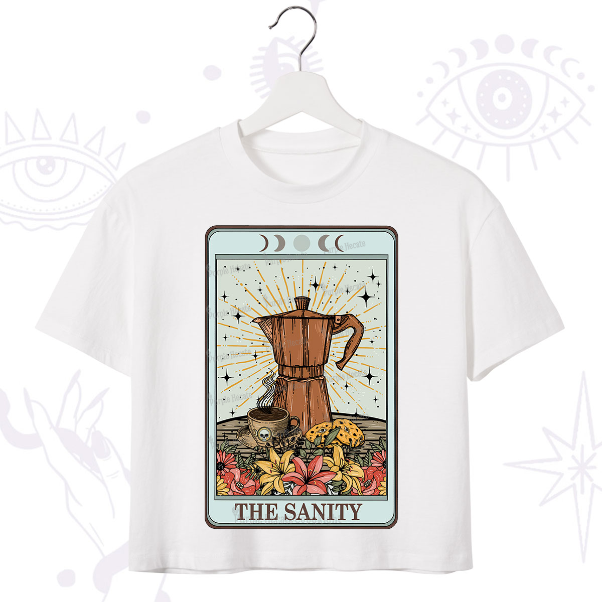 Purplehecate The Sanity Tarot  Crop T-Shirt