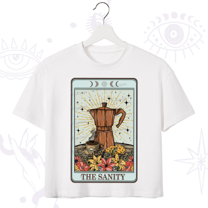 Purplehecate The Sanity Tarot  Crop T-Shirt
