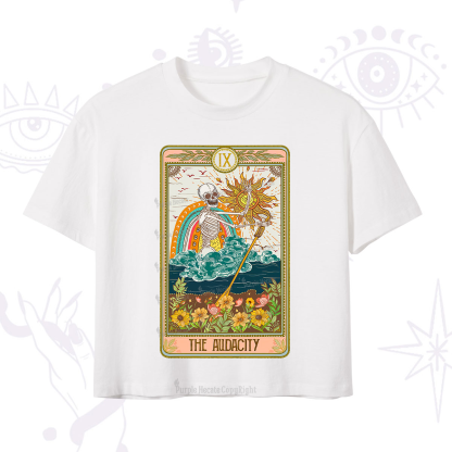 Purplehecate The Audacity Tarot Card Crop T-Shirt