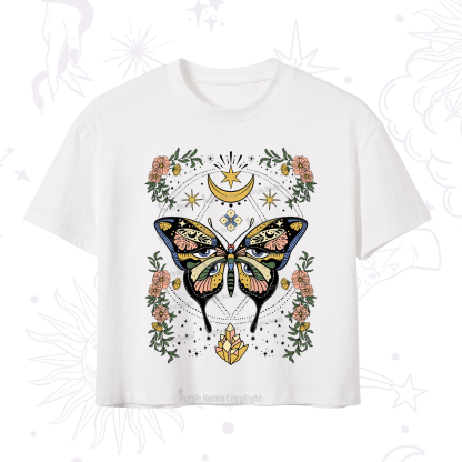 Purplehecate I Am Opening Crop T-Shirt