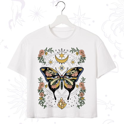 Purplehecate I Am Opening Crop T-Shirt