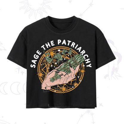 Purplehecate Sage The Patriarchy Crop T-Shirt