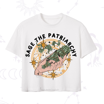 Purplehecate Sage The Patriarchy Crop T-Shirt