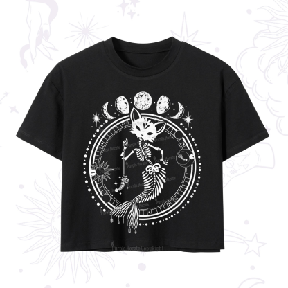 Purplehecate Purr-maid Prophecy Crop T-Shirt