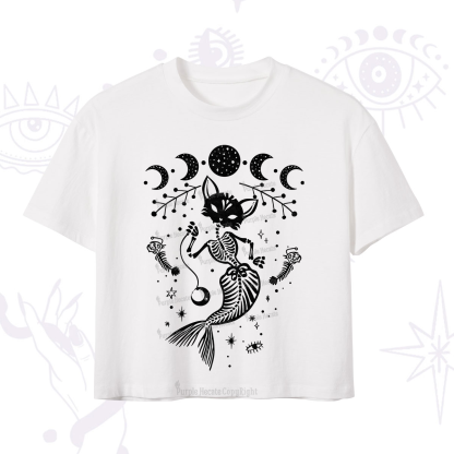 Purplehecate Purr-maid Tales Crop T-Shirt