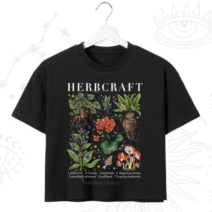 Purplehecate Magical Herbcraft Crop T-Shirt