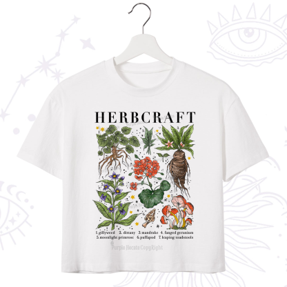 Purplehecate Magical Herbcraft Crop T-Shirt