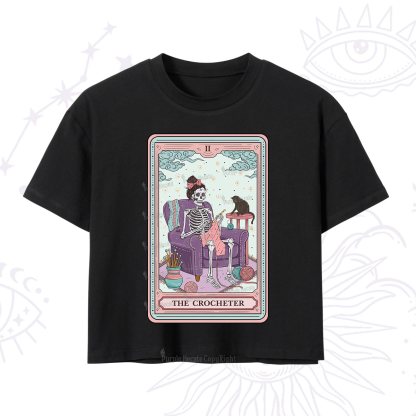 Purplehecate The Crocheter Tarot Crop T-Shirt