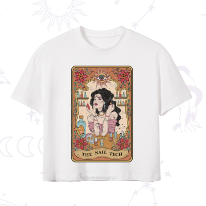 Purplehecate The Nail Tech Tarot Crop T-Shirt