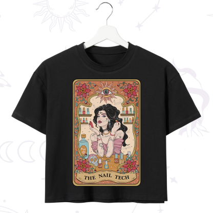 Purplehecate The Nail Tech Tarot Crop T-Shirt
