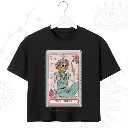 Purplehecate The Nurse Tarot Crop T-Shirt