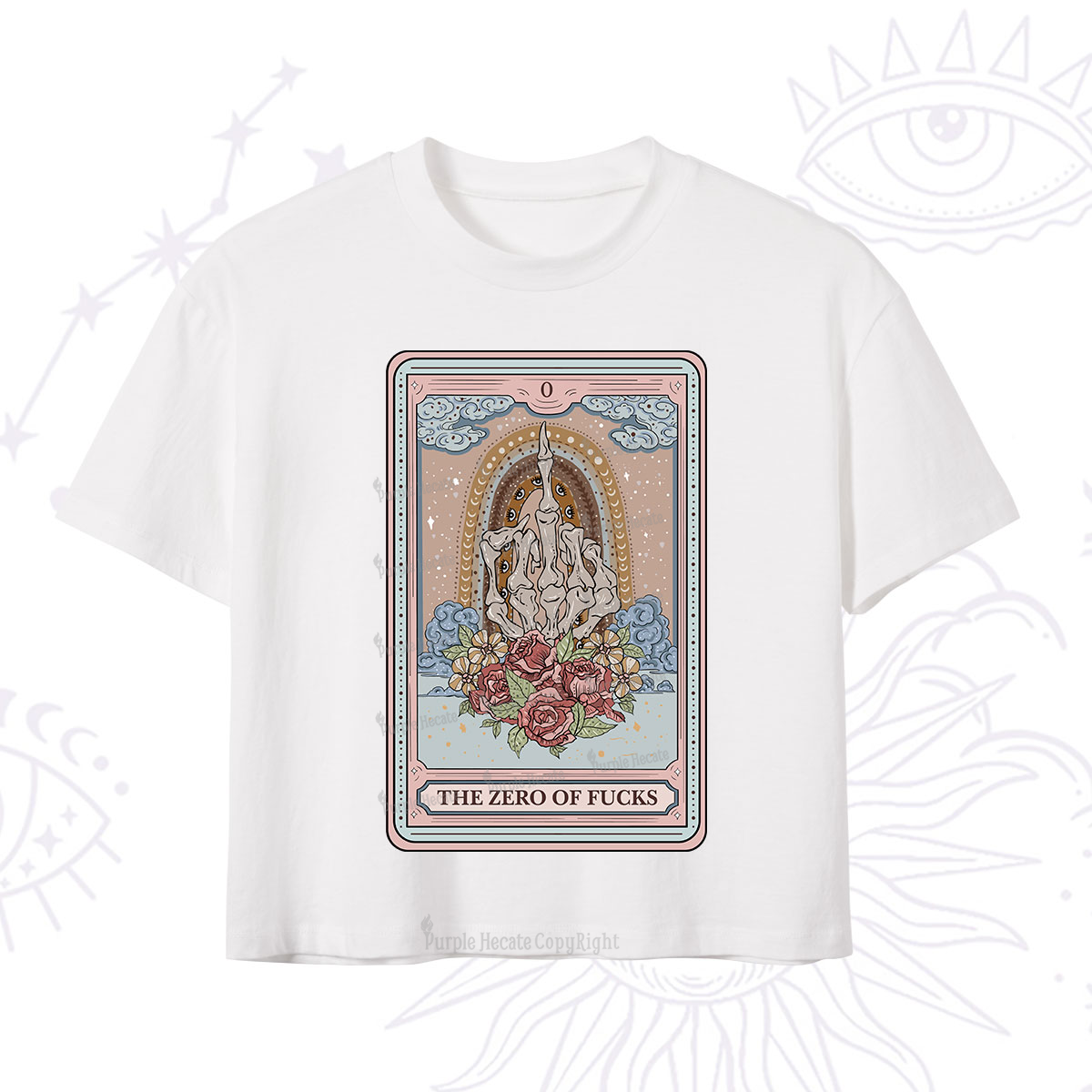 [Copy]Purplehecate The Nail Tech Life Tarot Crop T-Shirt