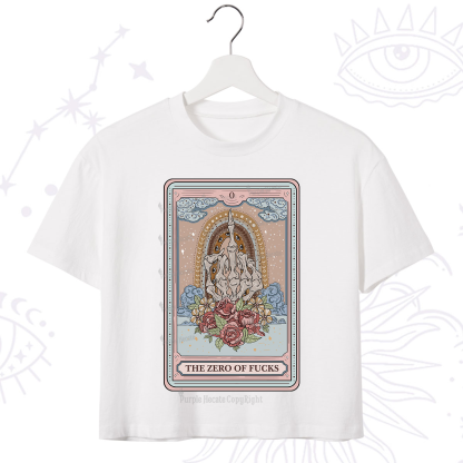 [Copy]Purplehecate The Nail Tech Life Tarot Crop T-Shirt