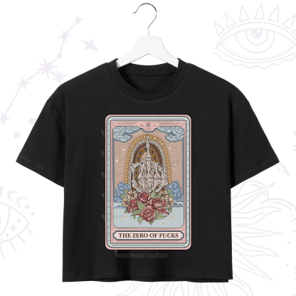 [Copy]Purplehecate The Nail Tech Life Tarot Crop T-Shirt