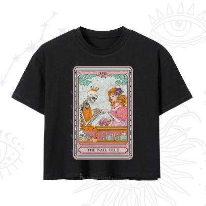 Purplehecate The Nail Tech Life Tarot Crop T-Shirt