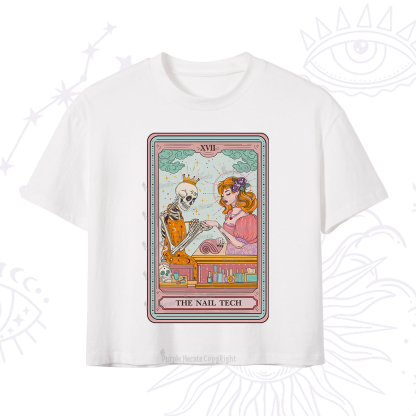 Purplehecate The Nail Tech Life Tarot Crop T-Shirt