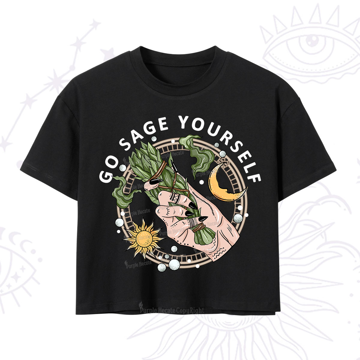 Purplehecate Go Sage Yourself Crop T-Shirt