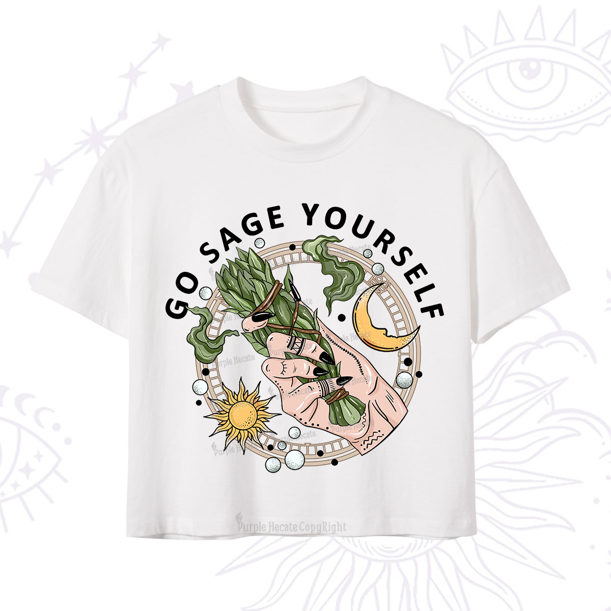Purplehecate Go Sage Yourself Crop T-Shirt