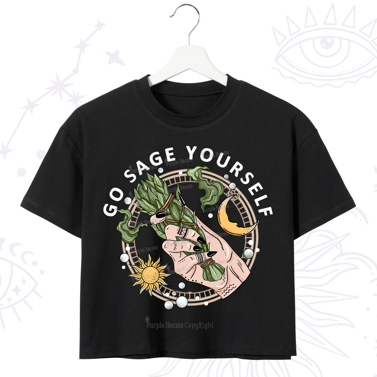 Purplehecate Go Sage Yourself Crop T-Shirt