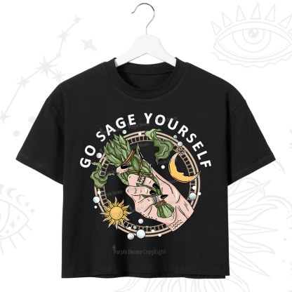 Purplehecate Go Sage Yourself Crop T-Shirt