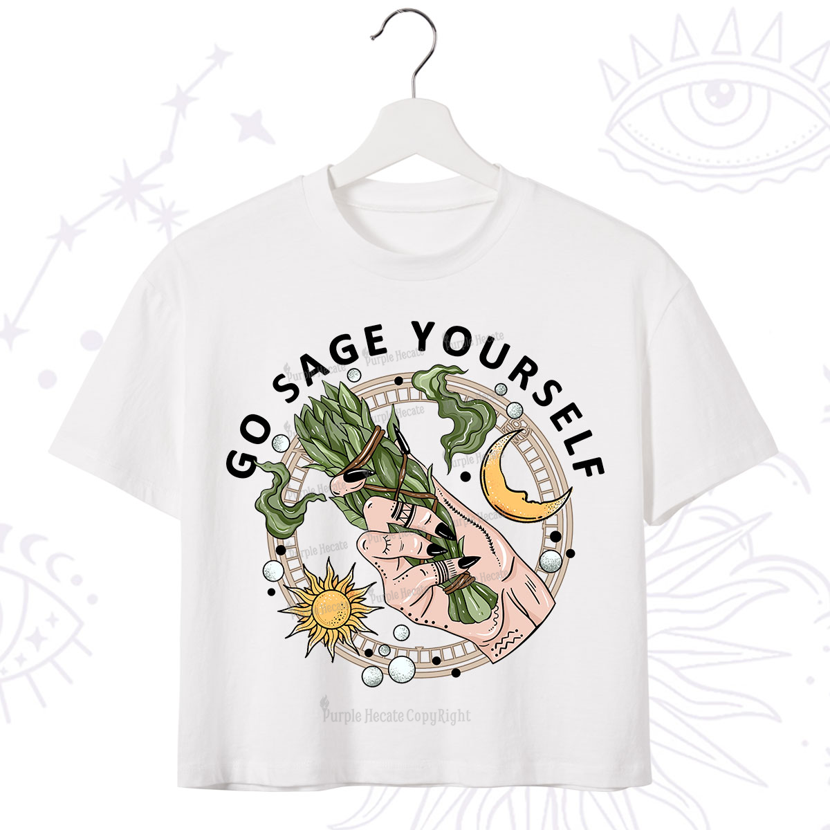 Purplehecate Go Sage Yourself Crop T-Shirt