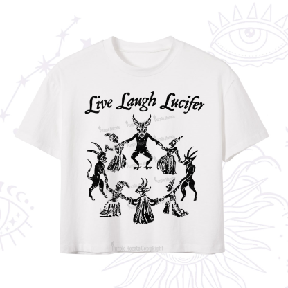Purplehecate Live Laugh Lucifer Crop T-Shirt
