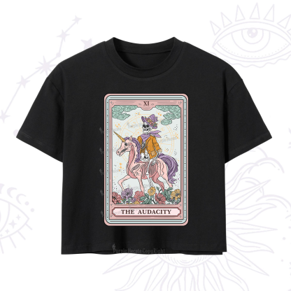 Purplehecate The Audacity Tarot Card Crop T-Shirt