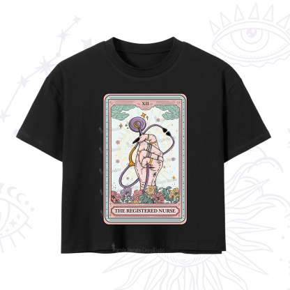 Purplehecate The Registered Nurse Tarot Card Crop T-Shirt