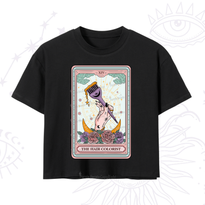 Purplehecate The Hair Colorist Tarot Crop T-Shirt