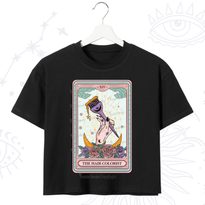 Purplehecate The Hair Colorist Tarot Crop T-Shirt