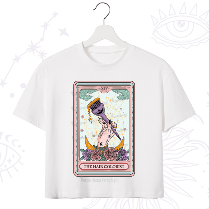 Purplehecate The Hair Colorist Tarot Crop T-Shirt