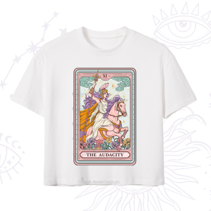 Purplehecate The Audacity Tarot Card Crop T-Shirt
