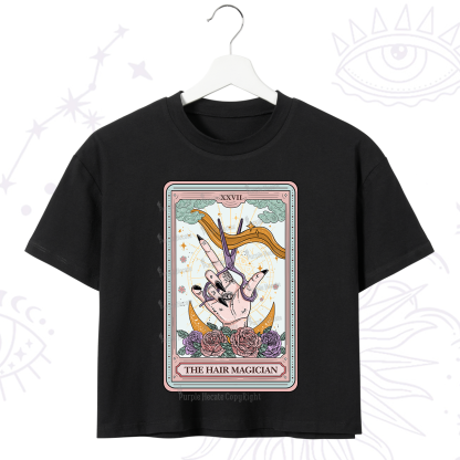 Purplehecate The Hair Magician Tarot Crop T-Shirt