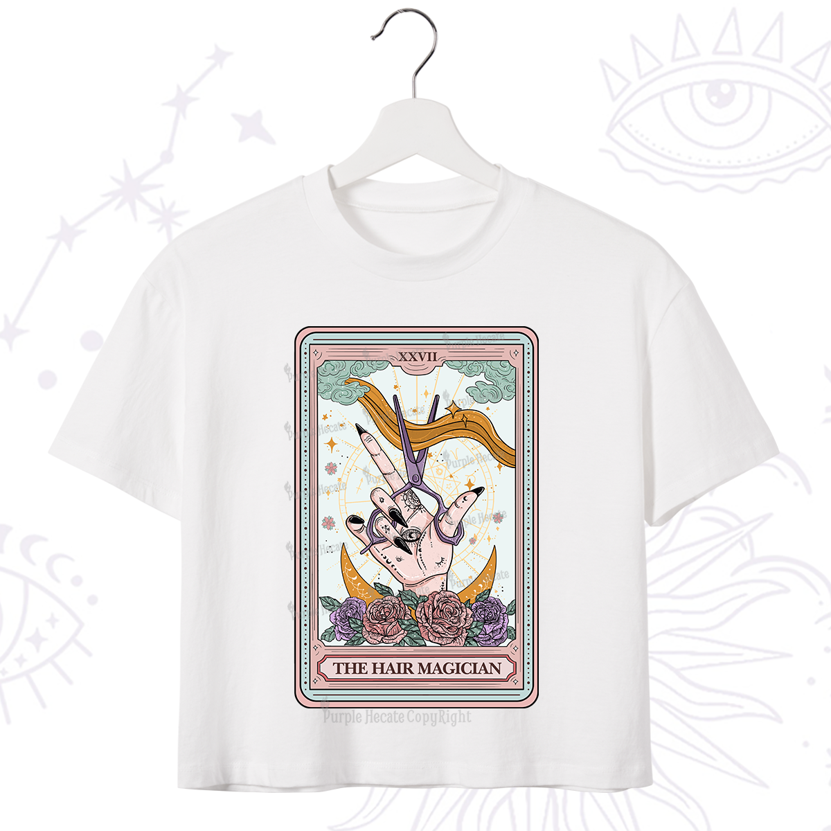 Purplehecate The Hair Magician Tarot Crop T-Shirt