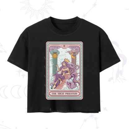 Purplehecate The Goddess High Priestess Tarot Card T-Shirt