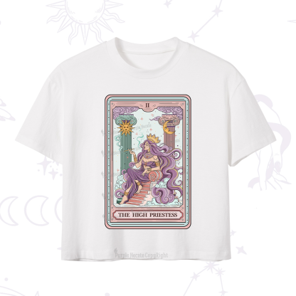 Purplehecate The Goddess High Priestess Tarot Card T-Shirt