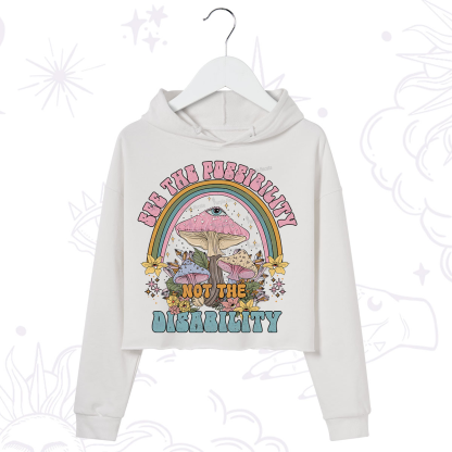 Purplehecate See The Possibility Not The Disability Crop Hoodie