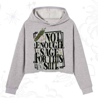 Purplehecate  Smudge for This Shit Crop Hoodie